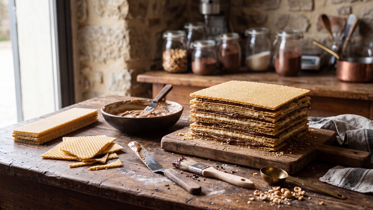 Preparazione artigianale di cialde wafer