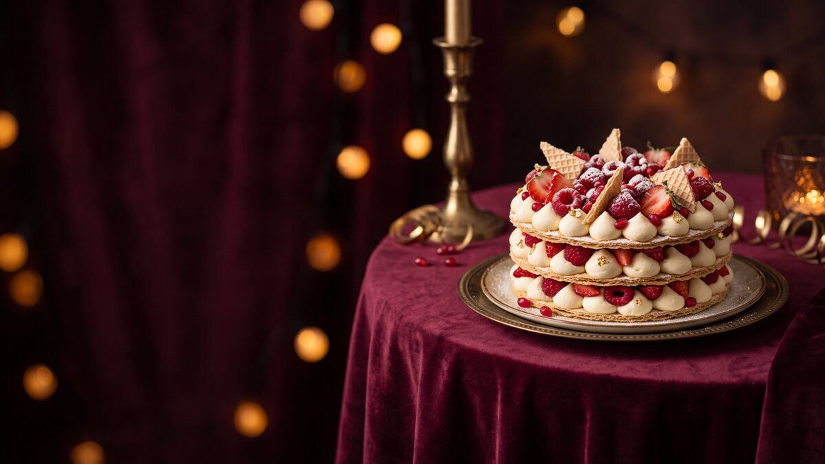 Torta wafer artigianale decorata